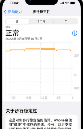 绥德iPhone手机维修如何在iPhone开启'步行稳定性通知'