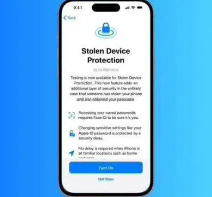 绥德苹果授权维修店分享被盗设备保护功能开启方法 