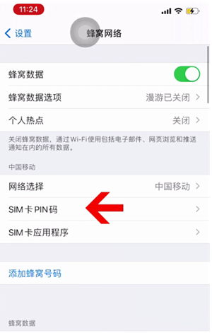 绥德苹果14维修网分享如何给iPhone14的SIM卡设置密码 