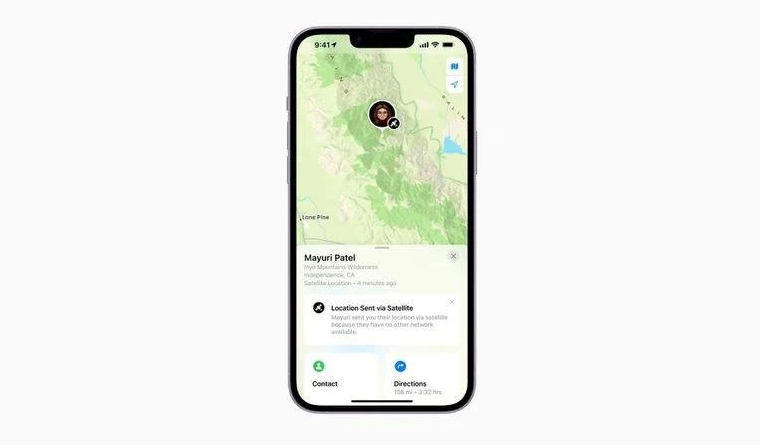 绥德苹果14维修分享iPhone14系列中 FindMy功能通过卫星分享位置方法教程 