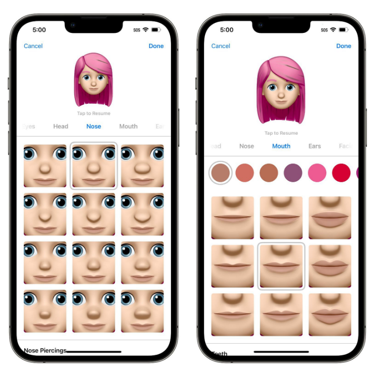 绥德苹果手机维修分享​iOS 16中的拟我表情有了哪些变化和升级 